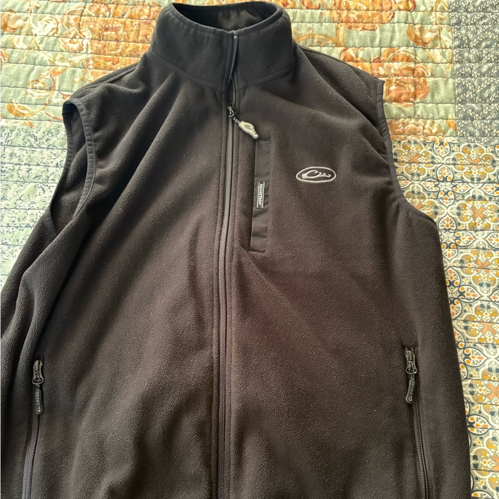 Drake Black Fleece Vest
